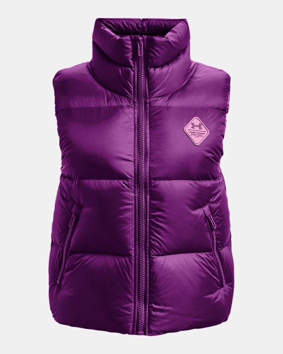 Women's UA Storm ColdGear® Infrared Down Vest, Purple, pdpMainDesktop image number 7
